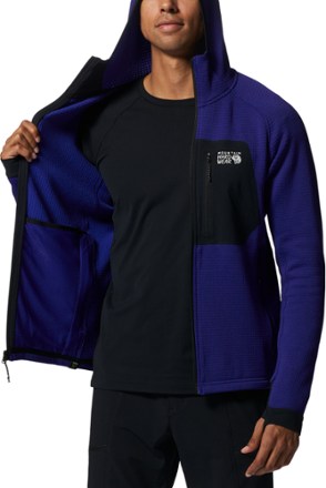 Mountain Hardwear Polartec Power Grid Full-Zip Fleece Hoodie - Men's 4