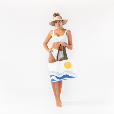 ALOHA Collection Soleil/Linen Stripes Holo Holo Tote Bag 2