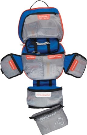 Adventure Medical Kits Mountain Series Mountaineer Medical Kit Shown open (Blue)