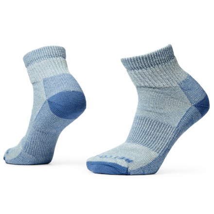 REI Co-op Merino Wool Lightweight Hiking Quarter Socks Blue M