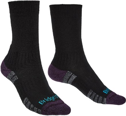 Bridgedale Hike Lightweight Boot Socks - Brown/Lime - Women's 0