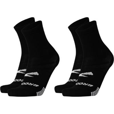 Brooks Ghost Lite Crew Socks - 2 Pairs Black M