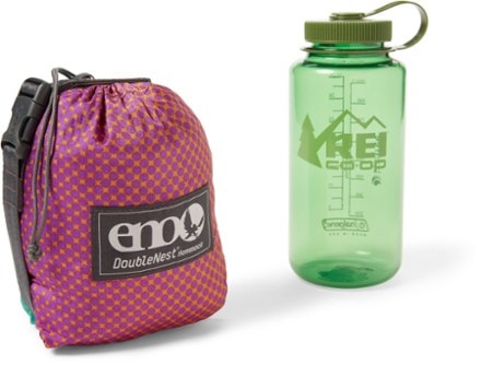 ENO DoubleNest Hammock - Print 32 fl oz. water bottle not included