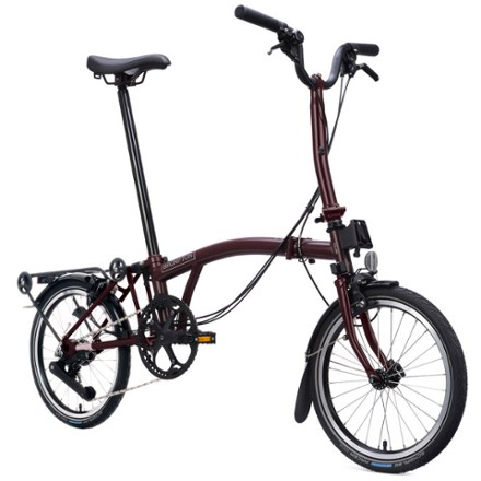Brompton C Line 4-Speed Mid Handlebar Bike with Rack | REI Co-op