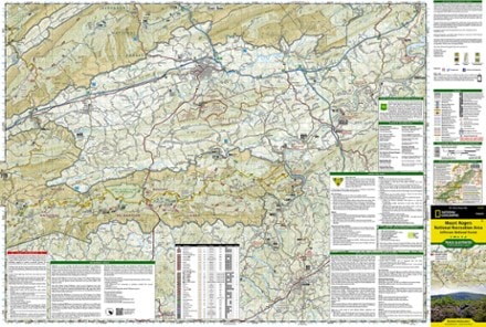 National Geographic Mount Rogers National Recreation Area Map 1