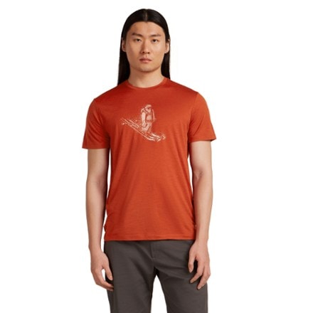 Icebreaker Merino 150 Tech Lite Skiing Yeti Base Layer T-Shirt - Men's 1
