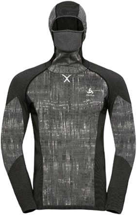 Odlo Men's Blackcomb Base Layer Top with Face Mask