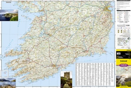 National Geographic Ireland Adventure Travel Map 1