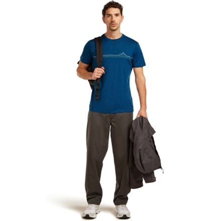 Icebreaker Merino 150 Tech Lite Range Stripes T-Shirt - Men's 6