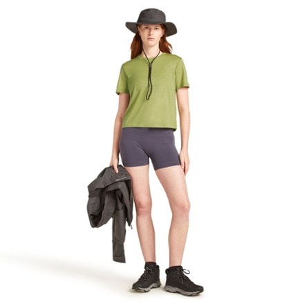Icebreaker Merino 150 Tech Lite III Crop T-Shirt - Women's 2