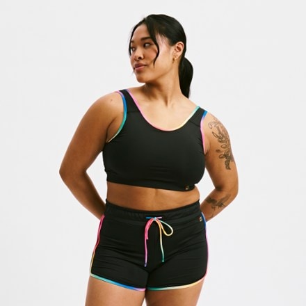 On Body Image of color Black Rainbow Trim