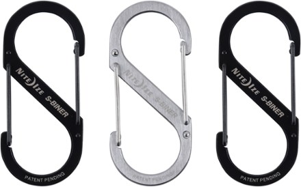 Nite Ize S-Biner #4 Stainless-Steel Dual Carabiners - Package of 3 1