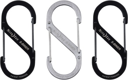  20 Pieces S Carabiner Small Alloy Snap Hook Zipper Clips Anti  Theft S Shaped Double Carabiner Keychain Small Alloy Snap Hook Metal 1.6  inch(41mm) Dual Spring Wire Gate Tool Women Men