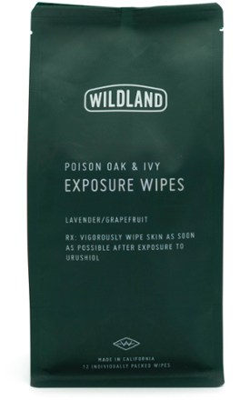 WILDLAND Poison Oak & Ivy Exposure Wipes - Package of 12 2