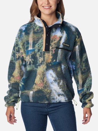 Columbia three lakes half snap fleece lightweight jacket top