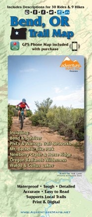Adventure Maps Bend OR Trail Map 0