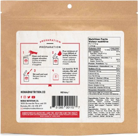 Nomad Nutrition Spanish Paella - 1 Serving 1