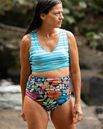 Nani Swimwear Ruched High Rise Swimsuit Bottoms - Women's 4