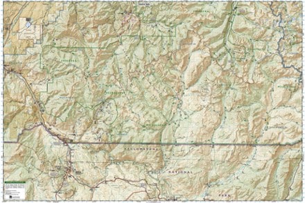 National Geographic Absaroka-Beartooth Wilderness West Map 2