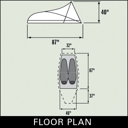 north face tadpole 23 footprint