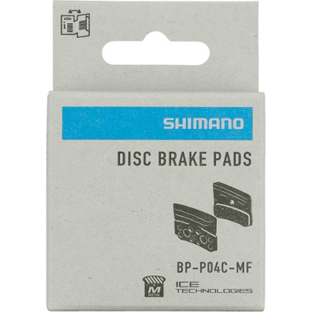 Shimano P04C-MF Metal Disc Brake Pads with Fins 1