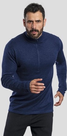 Arms of Andes 300 Lightweight Alpaca Wool Half-Zip Base Layer Top - Men's 2