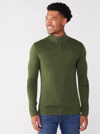Smartwool Intraknit Thermal Merino Base Layer Quarter-Zip Top - Men's 1