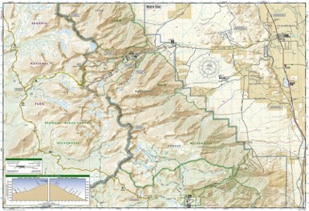 National Geographic Mount Whitney Map 2