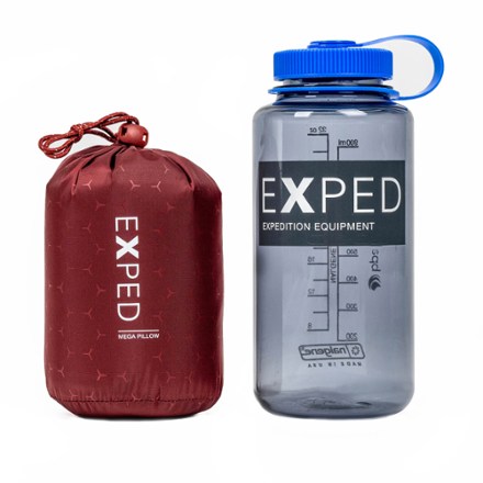 Exped Mega Pillow 32 fl. oz. water bottle for scale (not included)