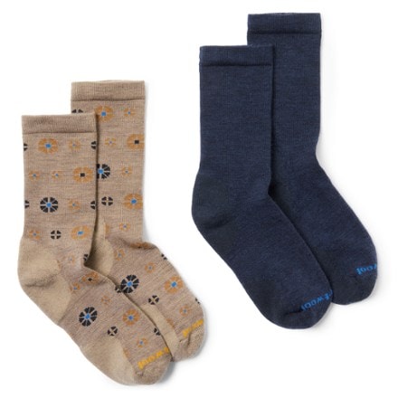 Smartwool Wellshire/Solid Rib Everyday Crew Socks - Men's - 2 Pairs 0