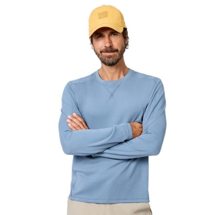 Free Country Sueded Pique Long-Sleeve Crew Shirt - Men's 2