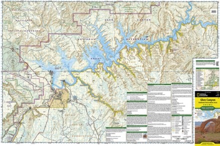 National Geographic Glen Canyon NRA Topographic Map 1