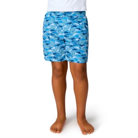 Free Country Full Elastic Waist Swim Shorts - Boys' 0