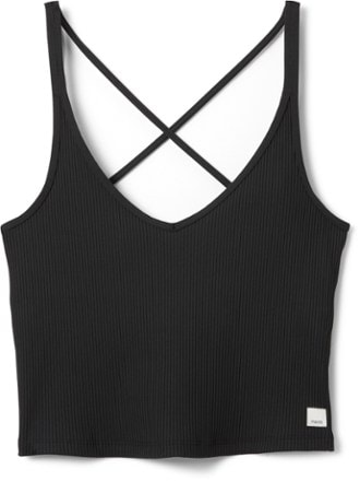 Vuori Rib Crop Tank Top - Women's 0