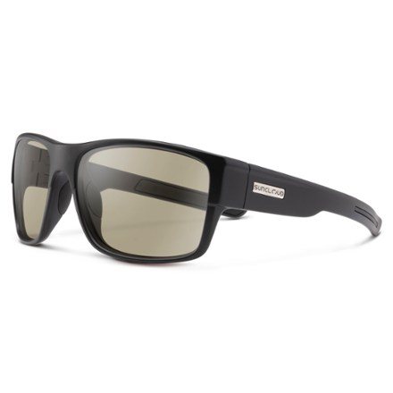 Suncloud Range Polarized Sunglasses Black Polarized Low Light Yellow