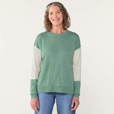 Smartwool Edgewood Colorblock Crew Sweater - Women's 5