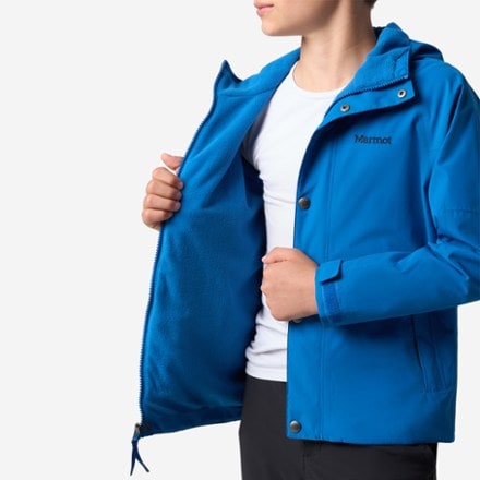 Marmot Cascade Fleece-Lined Rain Jacket - Kids' 6