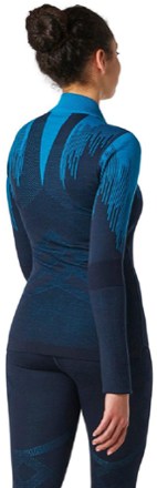 Smartwool Intraknit 200 Pattern Quarter-Zip Base Layer Top - Women's 3