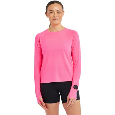 Oiselle Women's Flyout Long-Sleeve Shirt  Pink XXS