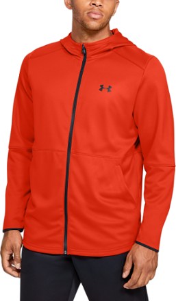 mens orange under armour hoodie