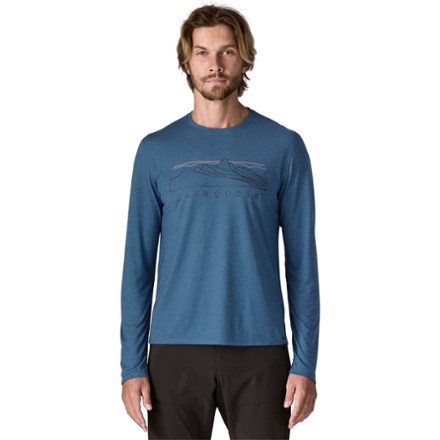 Patagonia Capilene Cool Trail Graphic Long-Sleeve Shirt - Men's