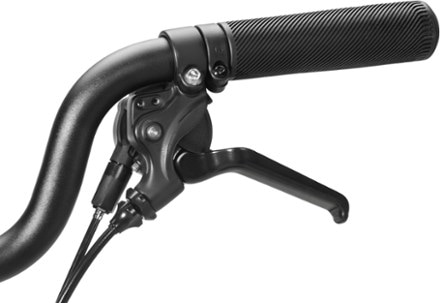 Brompton C Line Explore Folding Bike - High Handlebar shifters (House Red)