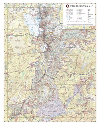 Benchmark Maps Utah Recreation Map 2
