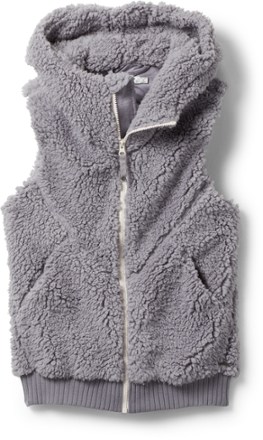 hooded fleece vest women's