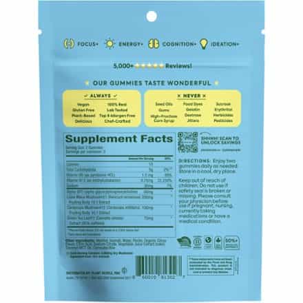 Plant People WonderFocus Mushroom Gummies - 5 Servings 1