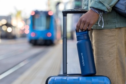 LifeStraw Go Series - Stainless Steel Water Bottle with Filter Kyoto Orange