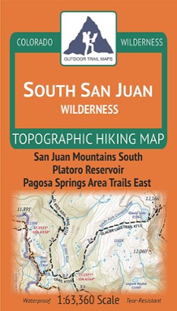 South San Juan Wilderness Map Outdoor Trail Maps Colorado South San Juan Wilderness Map | Rei Co-Op