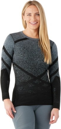 Smartwool Intraknit Thermal Merino Pattern Crew Base Layer Top - Women's 1