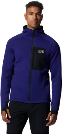 Mountain Hardwear Polartec Power Grid Full-Zip Fleece Hoodie - Mens