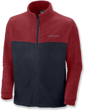 men's columbia red fleece jacket